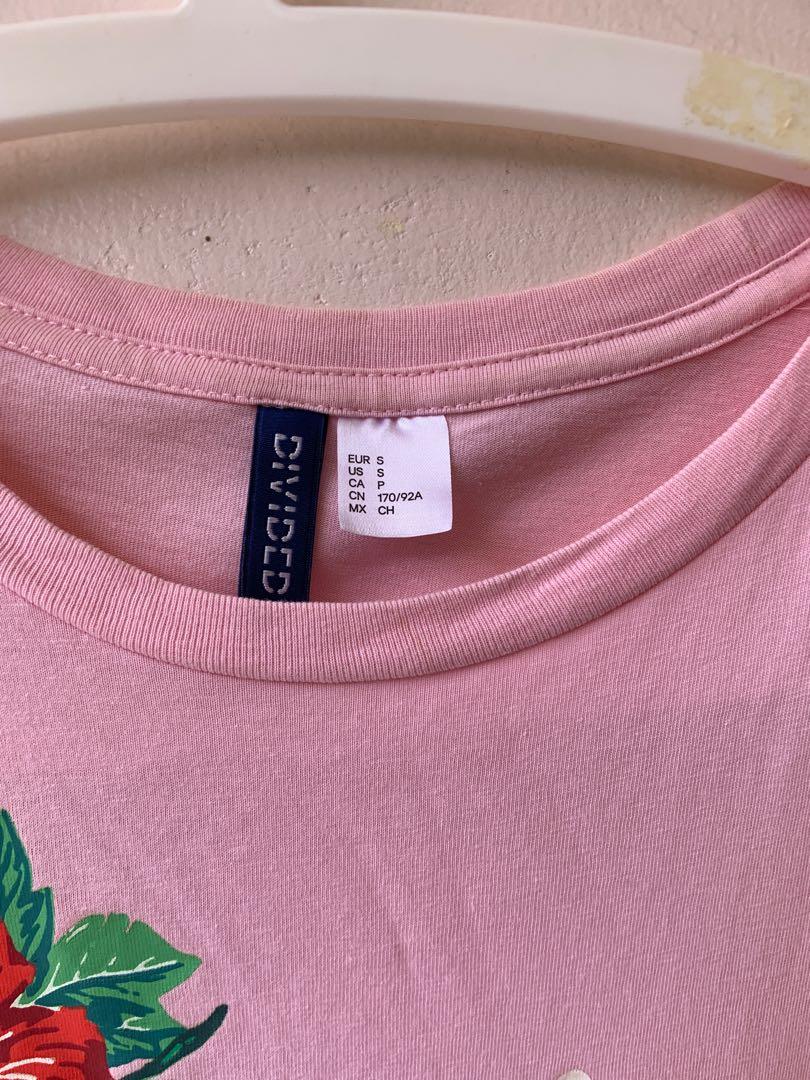 H&M pink tee (Brand New) (Category: Tshirts & Polo Shirts ) located in Nagcarlan. Submitted by MidGame (Listing ID 1157016095, Image 2). Description: Size: W18 L26 Small on tag Condition: 10/10 Brand new never been used Payment via Gcash #genzboss.