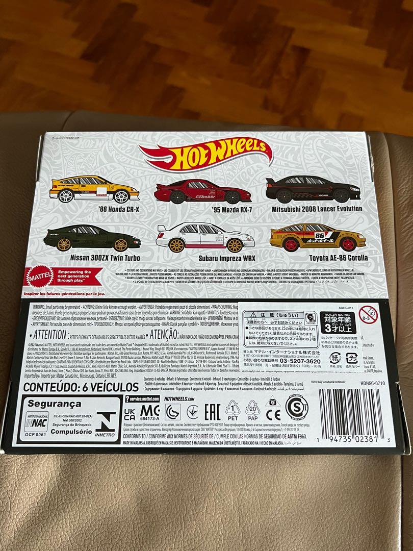 Hotwheels JDM Box set of 6 cars, Hobbies & Toys, Toys & Games on Carousell