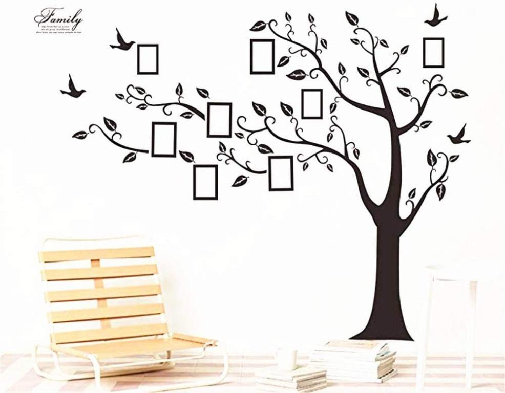 Huge Family Tree Wall DecalWaterproof Family Picture Frame Wall Decor