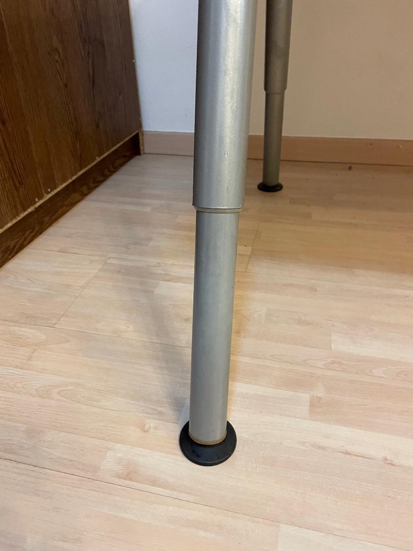 IKEA Desk with adjustable legs (height adjustment), Furniture & Home