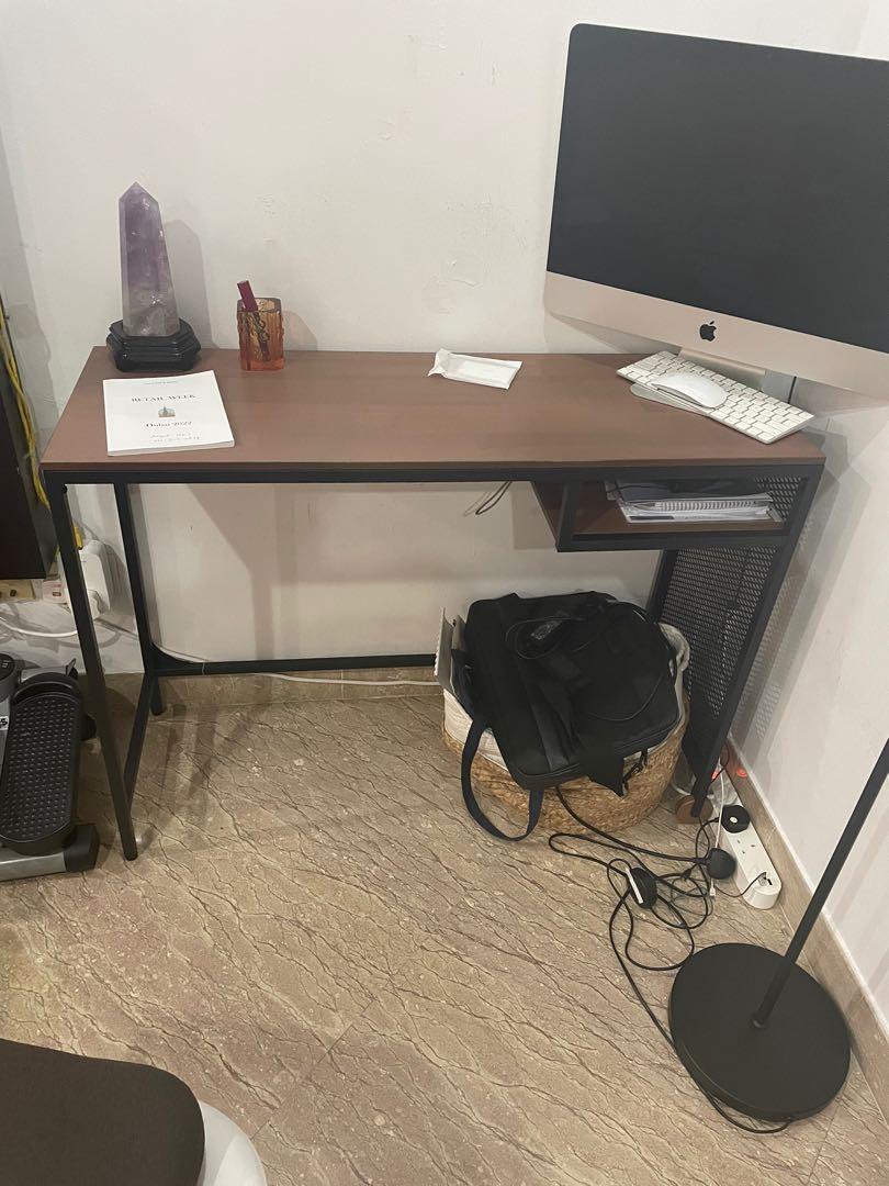 IKEA Fjallbo desk and shelving unit set, Furniture & Home Living