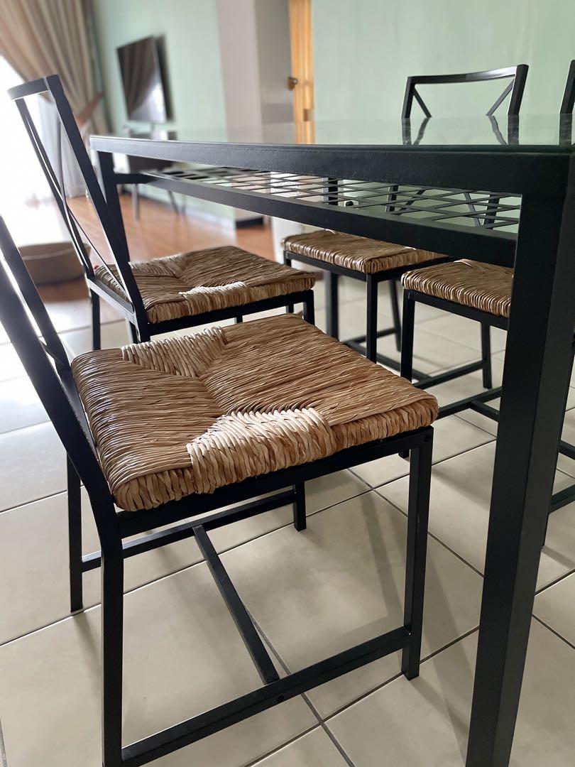 Ikea Granas Dining Table with 4 Chairs, Furniture & Home Living