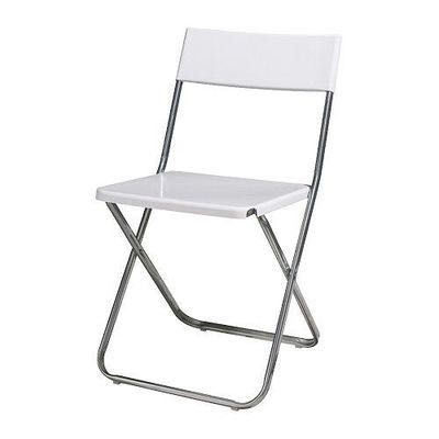 LOT OF 6 IKEA JEFF FOLDING CHAIRS WHITE Furniture Home Living Furniture Chairs on Carousell