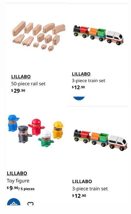 Lot De 10 Rails LILLABO IKEA – Rails D’Origine Suède Avec Sifflet Pour Circuit Train Enfant