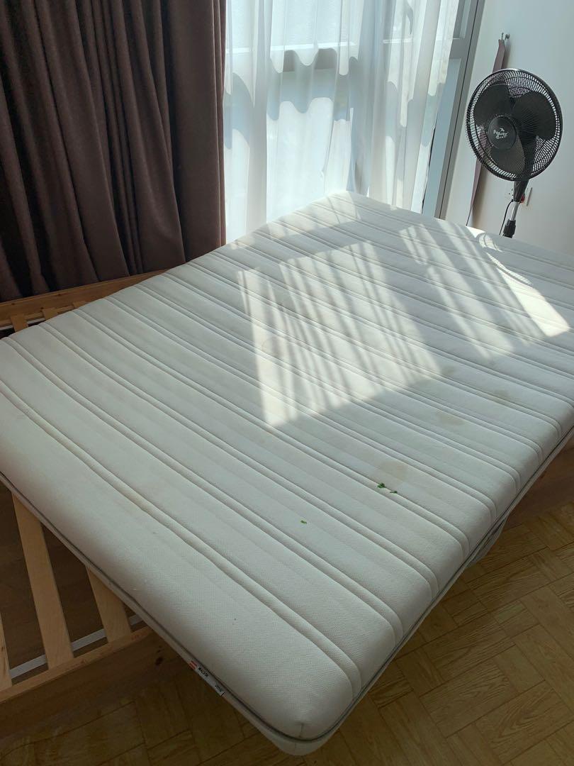 IKEA MALVIK Queen Mattress, Furniture & Home Living, Furniture, Bed Frames & Mattresses on Carousell