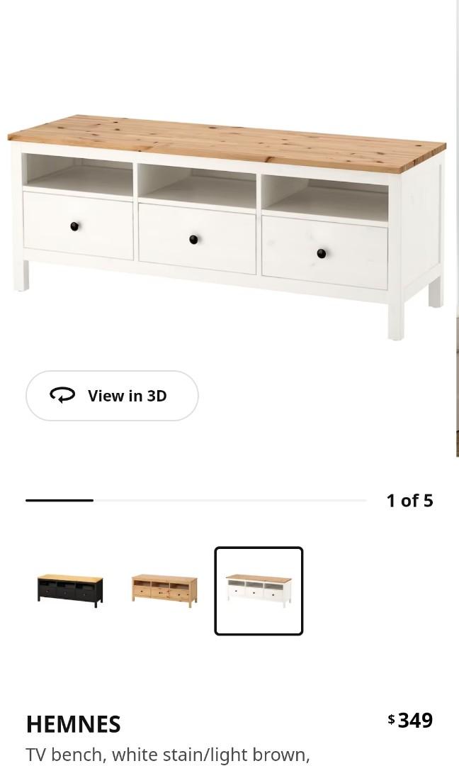 IKEA Solid Wood TV Console, Furniture & Home Living, Furniture, TV