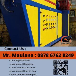 Jasa Import Mesin Extruder - Jasa Import Borongan - 0878 6762 8249