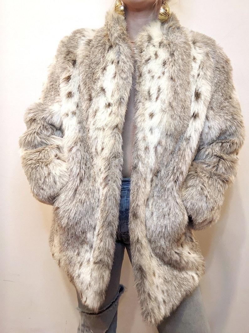 Jordache white fur coat online