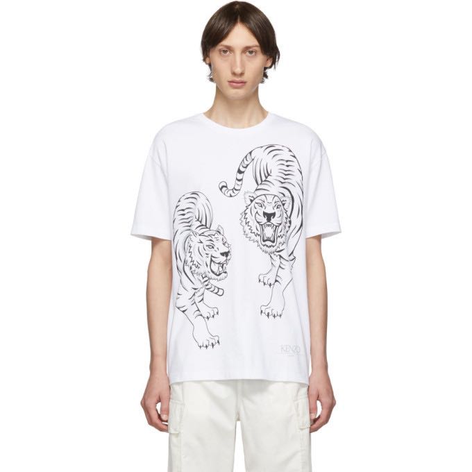 Kenzo double tiger t shirt online