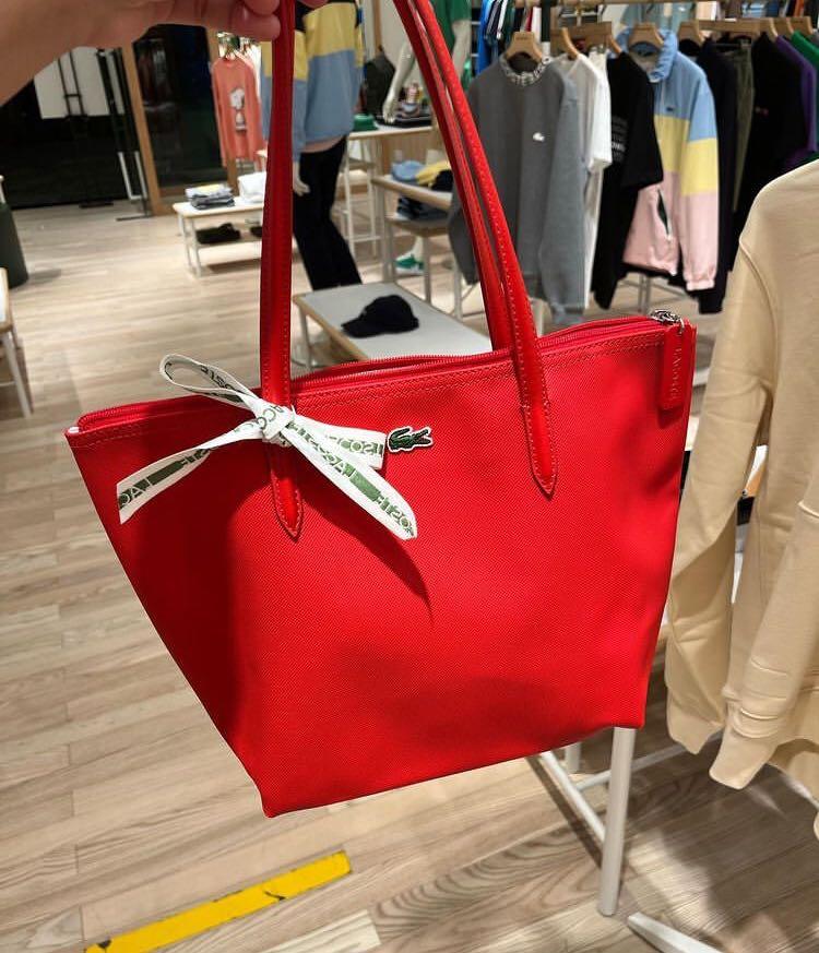 Red 2025 lacoste bag