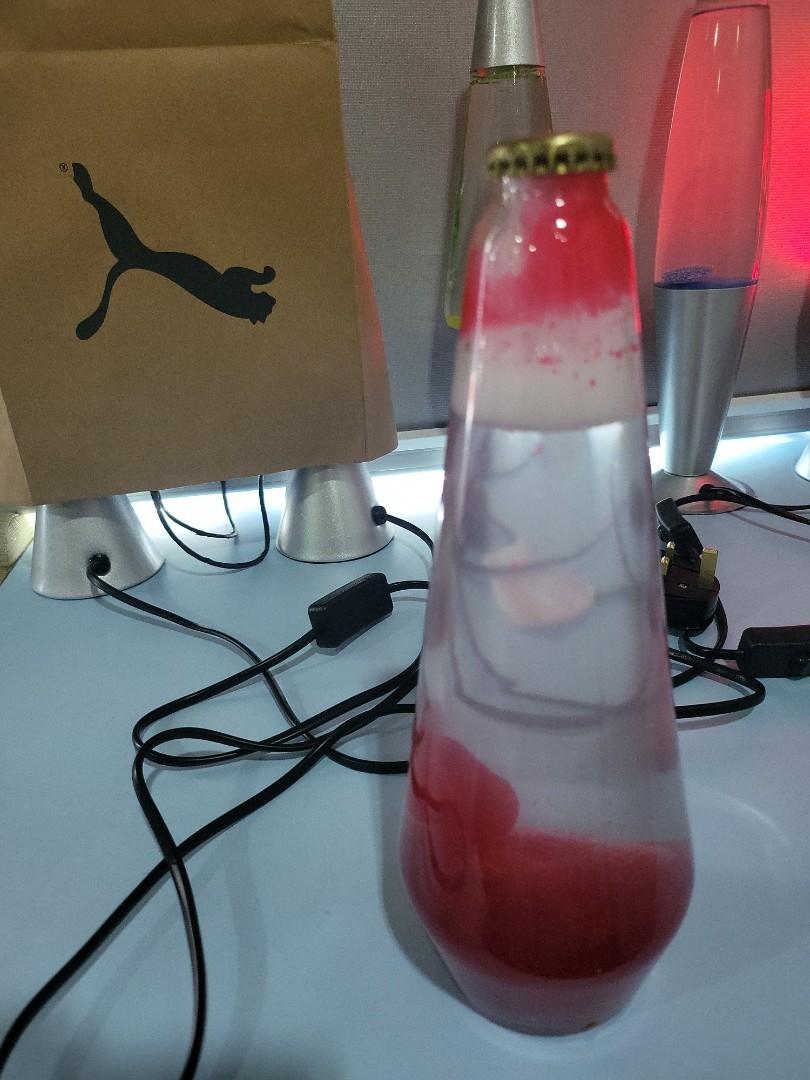 Lava lamp red wax clear liquid, Car Accessories, Electronics & Lights