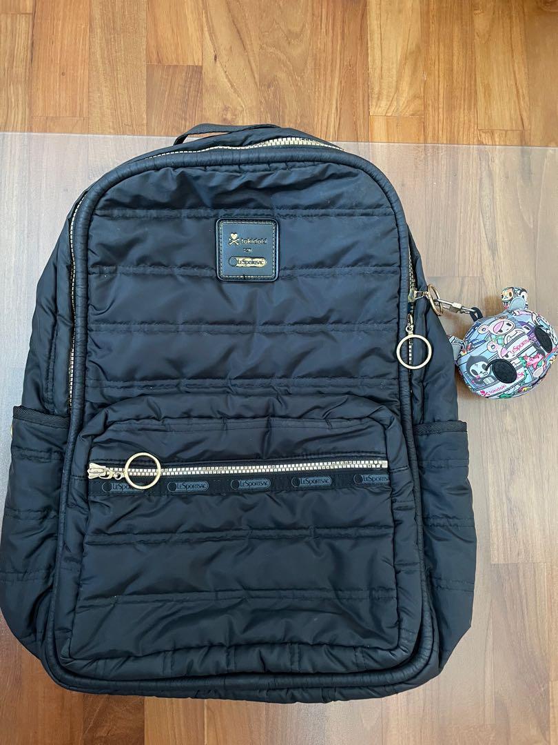 Lesportsac top black backpack