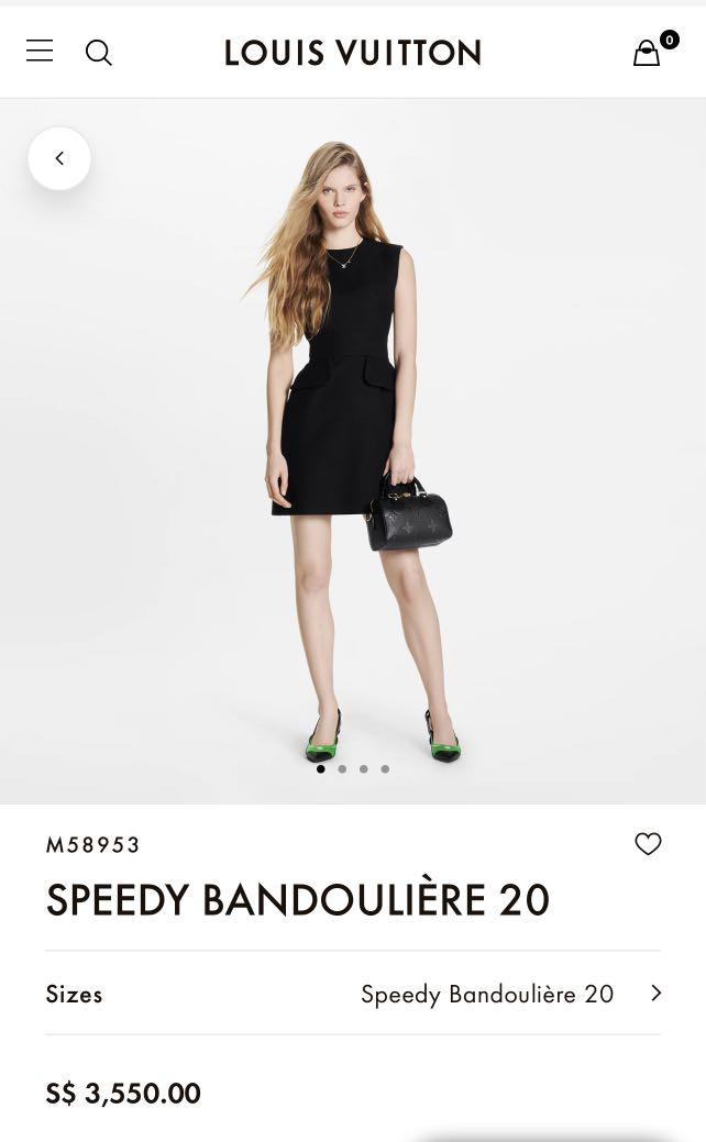 Lv Speedy 20 Bandouliere fullset Mbs receipt 2022, Luxury, Bags