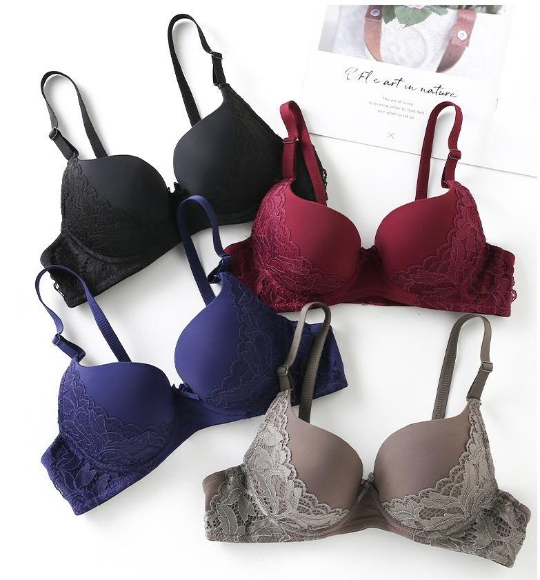 MALAYSIA STOCK [LFB9454] ESME WIRED LACE BRA LACE ADJUSTABLE STRAP