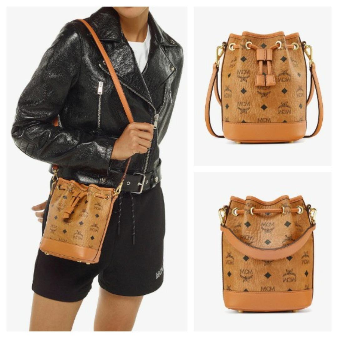 Mcm small bucket bag online