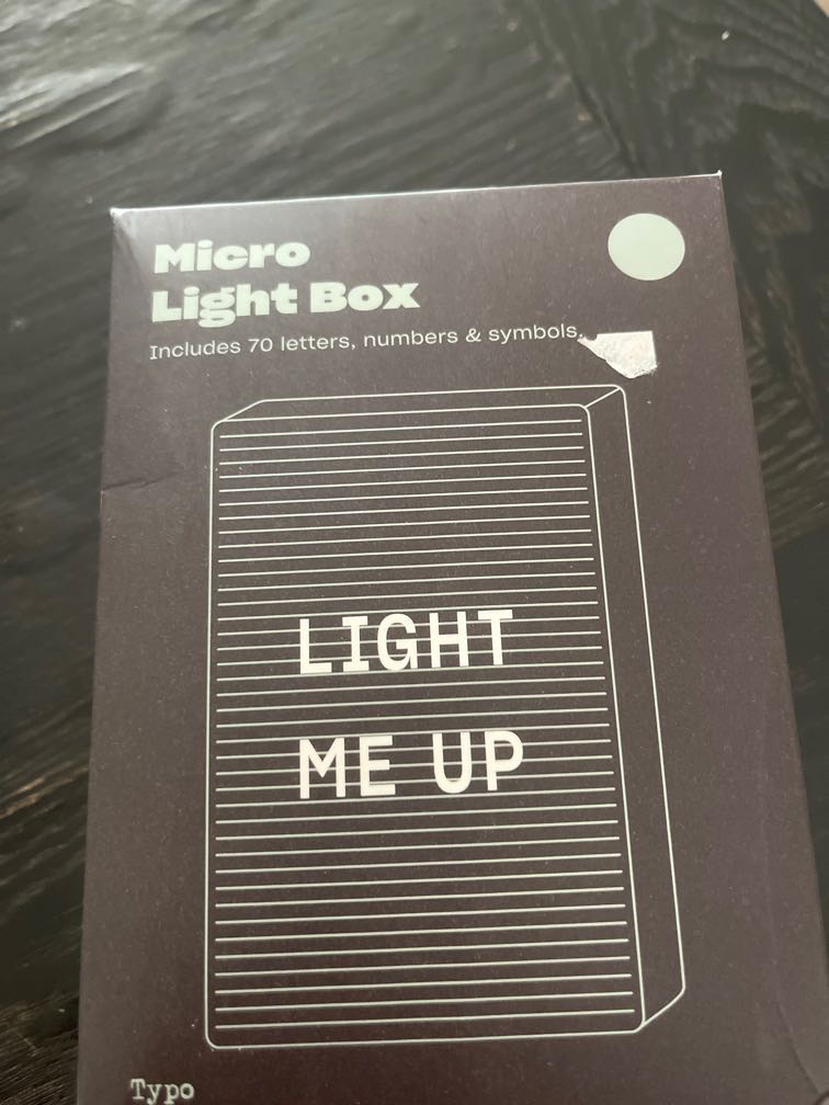 Micro light box - with 70 letters, numbers and symbols, Furniture ...