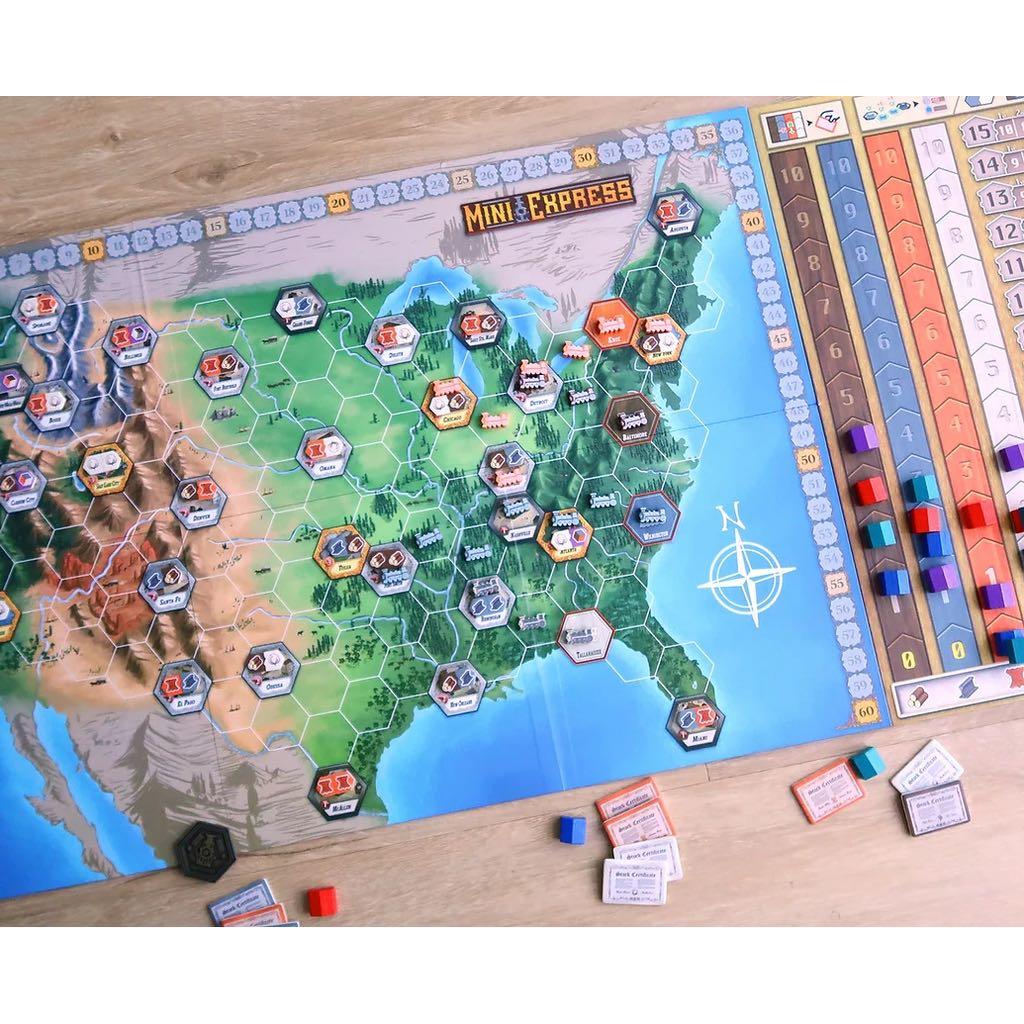 Mini Express 迷你特快車【KS ver.】(英文版) (另附中文規則書) 桌遊Board game【正版正貨】【不議價】 , 興趣及遊戲,  玩具& 遊戲類- Carousell