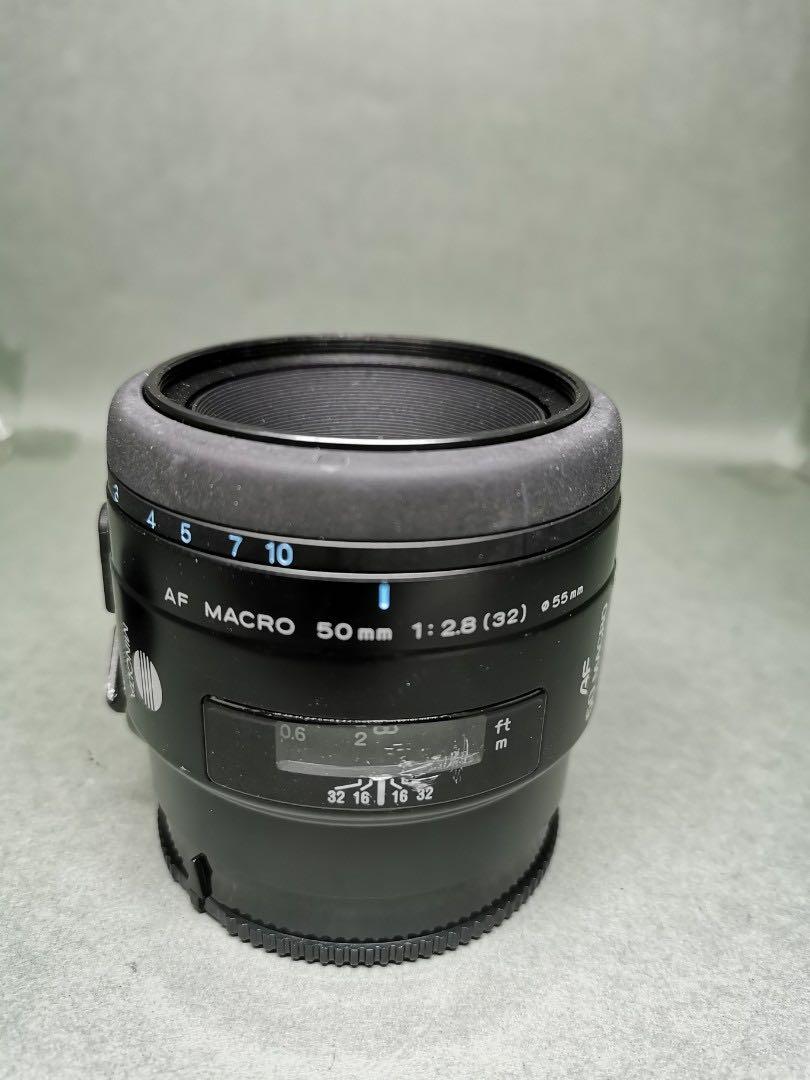 Minolta AF Macro 50mm f2.8(32) 標準鏡, 攝影器材, 鏡頭及裝備- Carousell