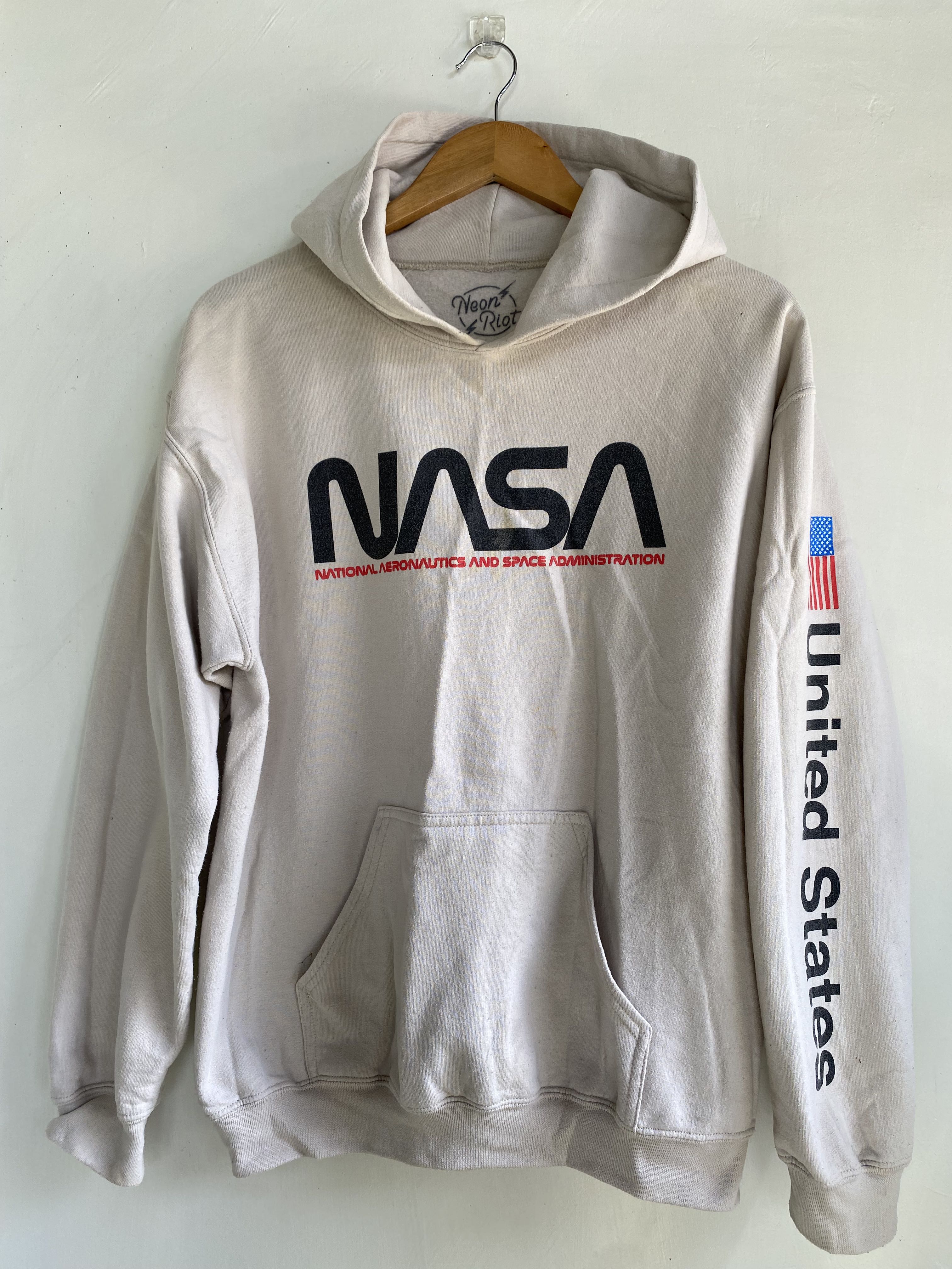 NASA Neon Riot Hoodie, Men's Fashion, Coats, Jackets and Outerwear on ...