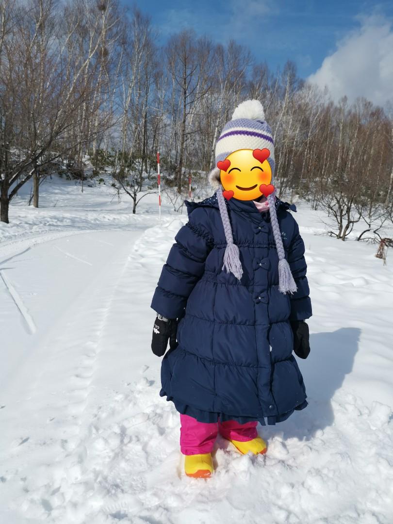 Girls navy online winter jacket