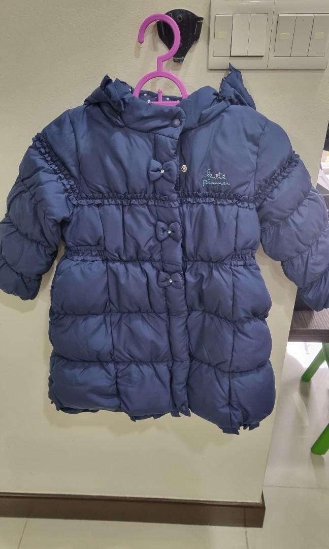 Girls navy online winter jacket