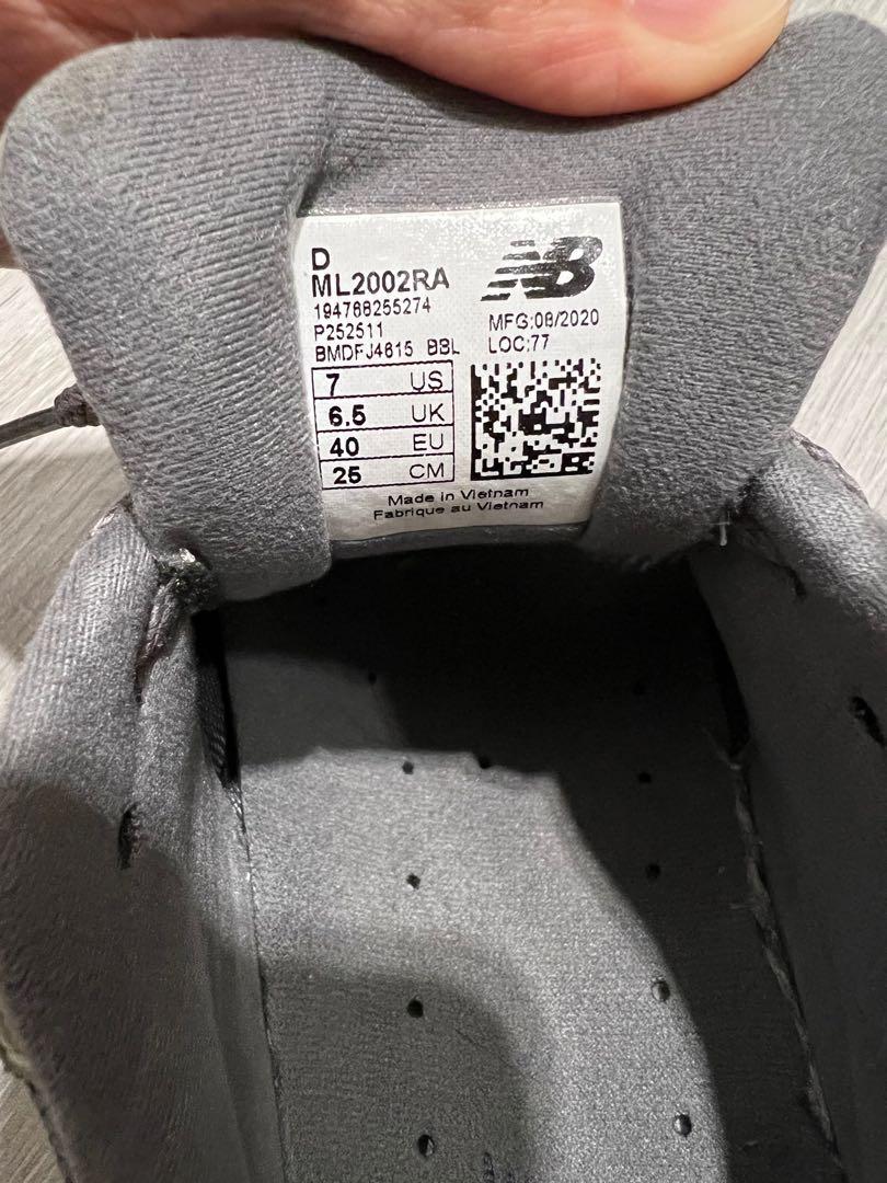 NewBalance2002R 鋼鐵灰85%New EU40 UK6.5 US7, 男裝, 鞋, 波鞋- Carousell