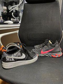 Nike Air Force 1 and Nike React 87