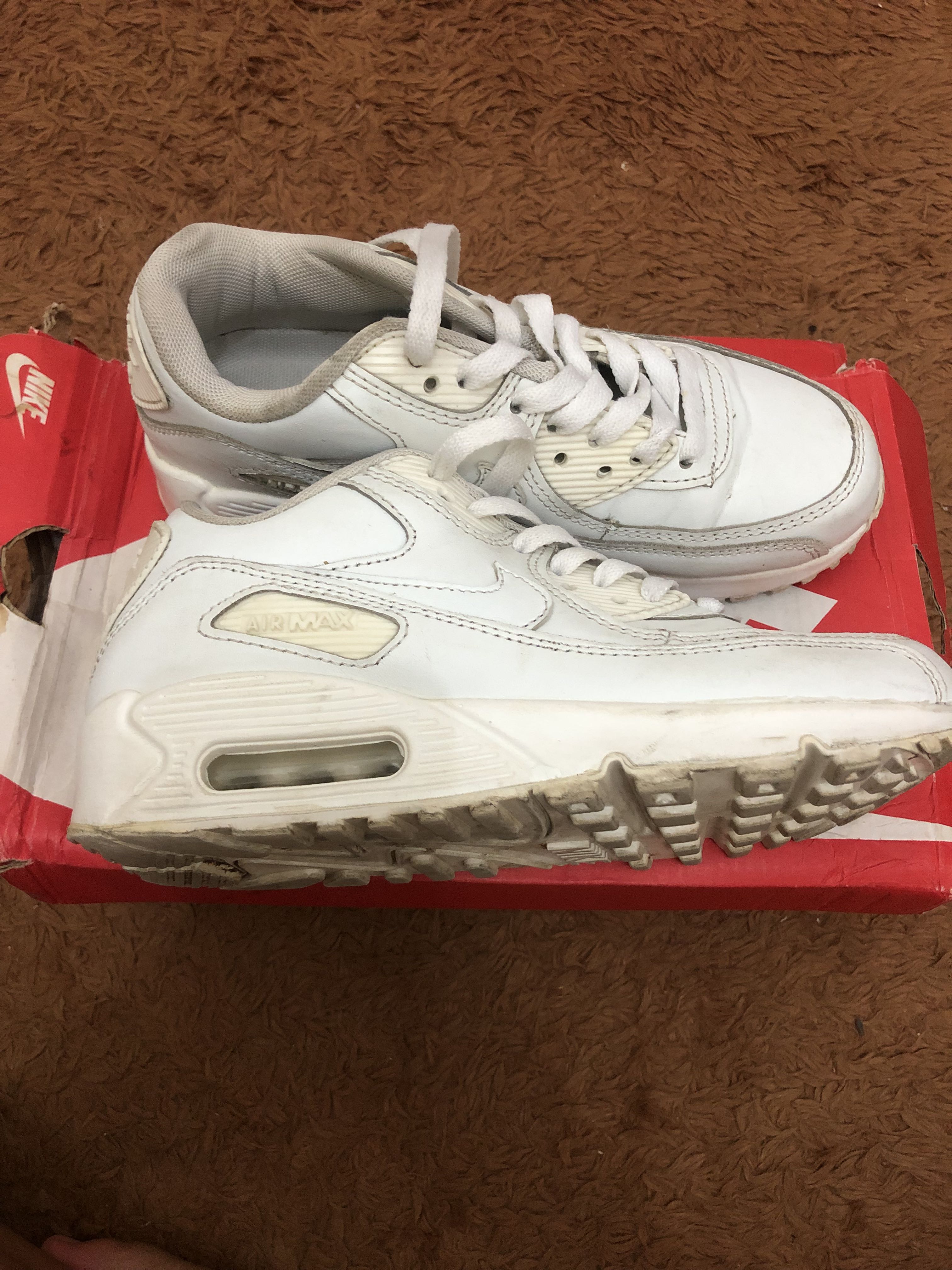 all white nike airmax 90