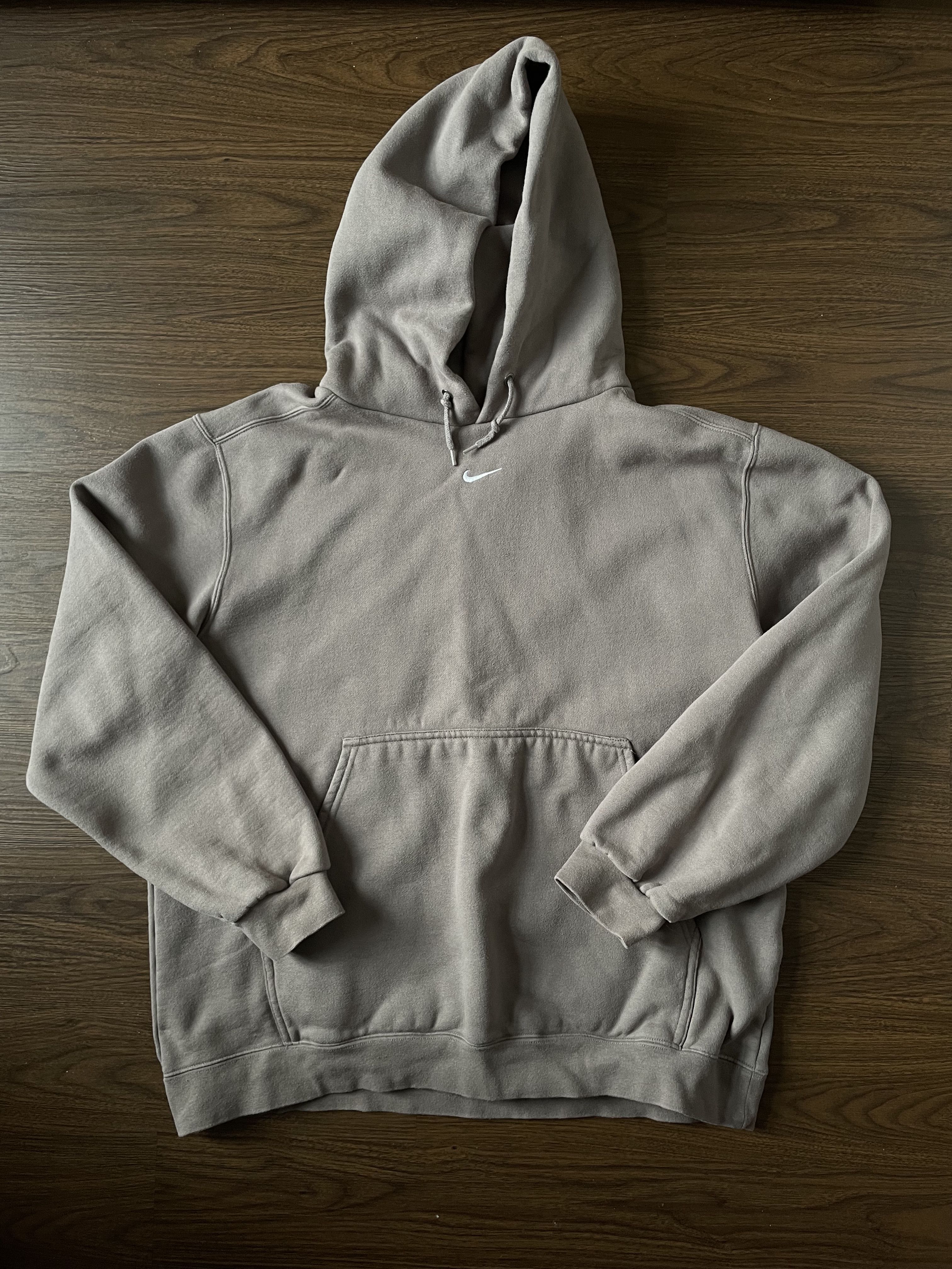 Nike grey vintage hoodie hot sale