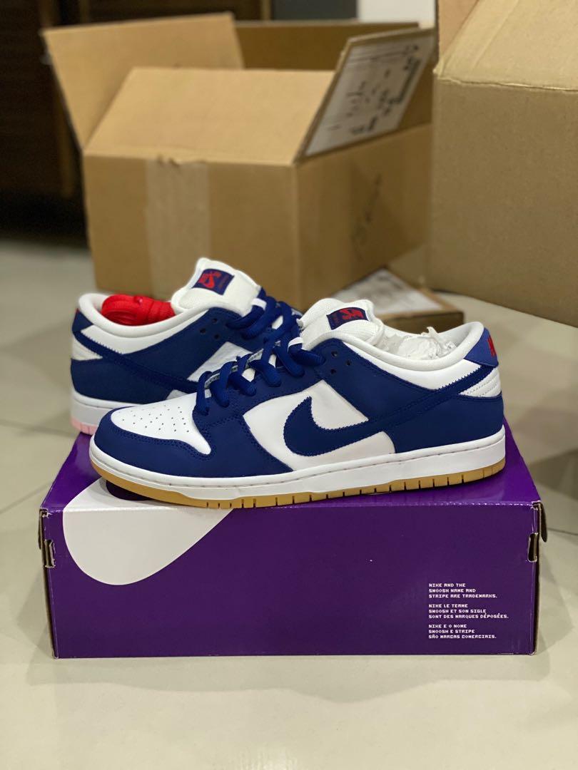 Nike Dunk SB Dunk Low LA Dodgers, Men's Fashion, Footwear, Sneakers on  Carousell