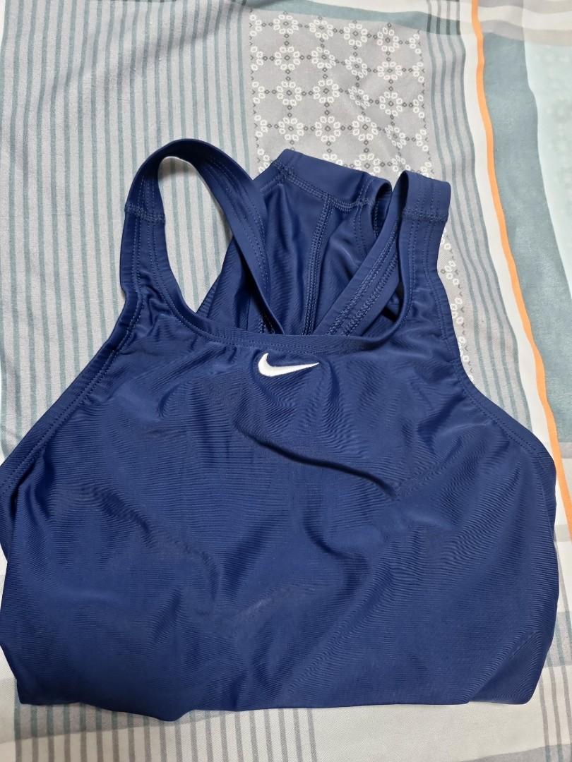 Nike Solid Fastback One Piece Swimsuit in Navy, Women's Fashion