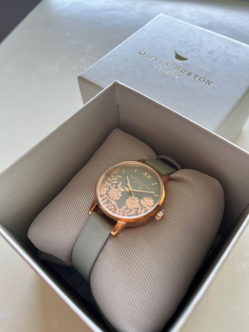 Olivia Burton OB16MV58 Lace Leather Watch Women s Fashion