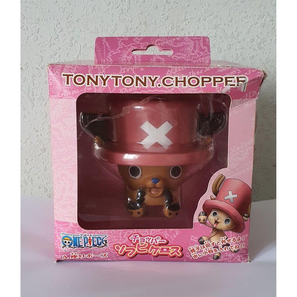 One Piece Tony Tony Chopper Soft Vinyl Case (Category: Designer & Blind Box Toys) located in Tacloban City. Submitted by kimberbee (Listing ID 1177437445, Image 2). Description: READ IMPORANT: This is a pre-owned item. Box shows sign of wear and tear and damage (please see 4th photo). But the item itself is in excellent condition. Size: Approx. H100 x W110 x D100 mm You can store small items inside by taking off the cute chopper hat. 📦Shipping f