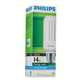 Philips Genie Energy Saver 14W E27 220-240V 50-60Hz Cool Daylight Bulb