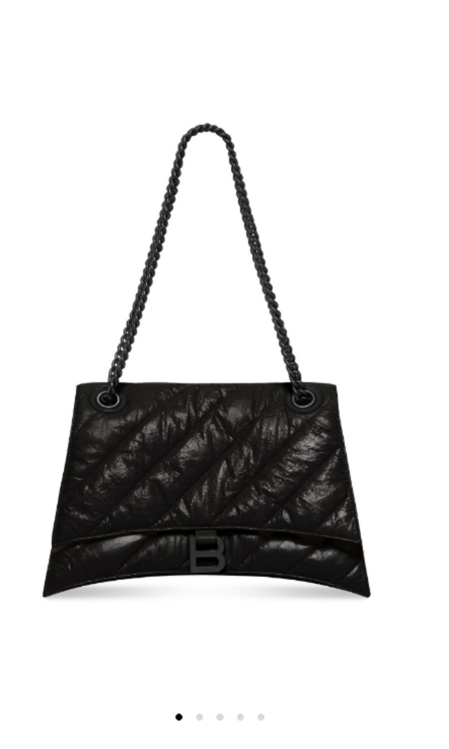Balenciaga City Classic Mini Bag In Matt Croc Embossed Lambskin in Black