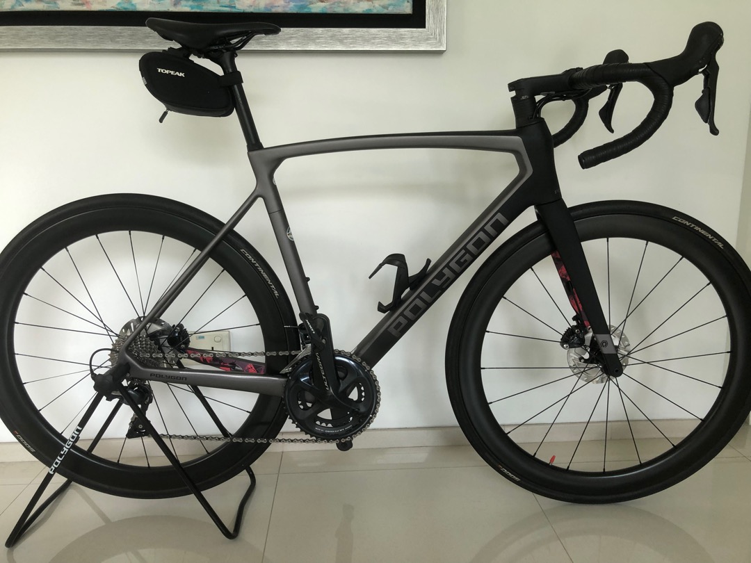 Polygon Stratos S8D Ultegra road bike with brand-new 2022 frame, Sports ...