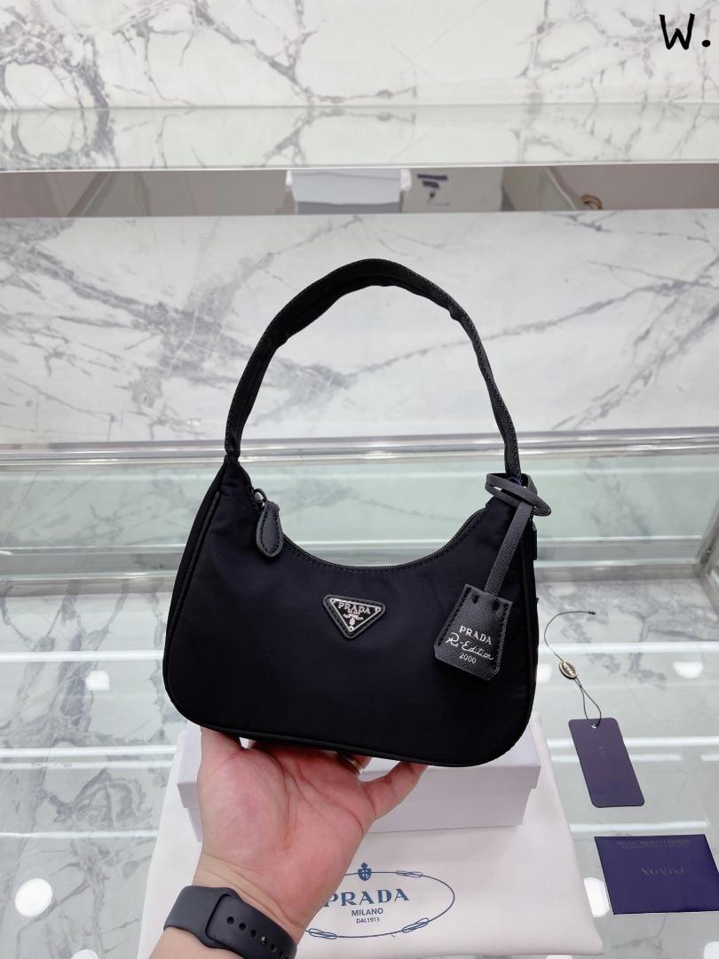 Prada hobo nylon underarm bag, Women's Fashion, Bags & Wallets, Tote Bags  on Carousell