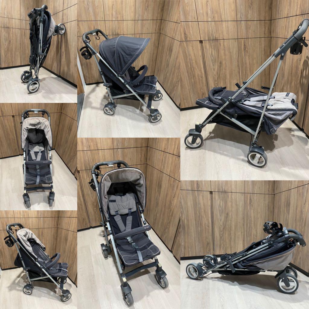 PRE LOVED CYBEX UMBRELLA STROLLER WITH INFANT BABY CAR CARRIER