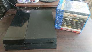 Ps4 phat 500gb with 10 games (no controller)