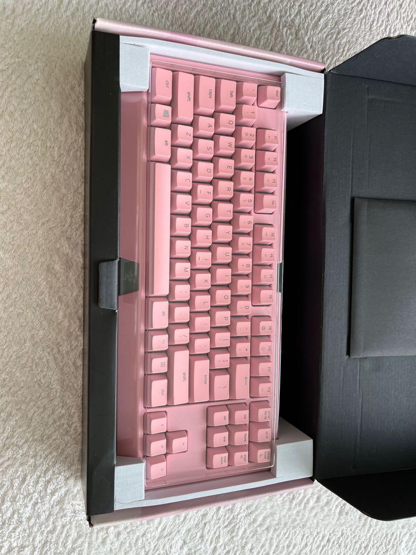 Razer Blackwidow Pink keyboard (Wired), Computers & Tech, Parts