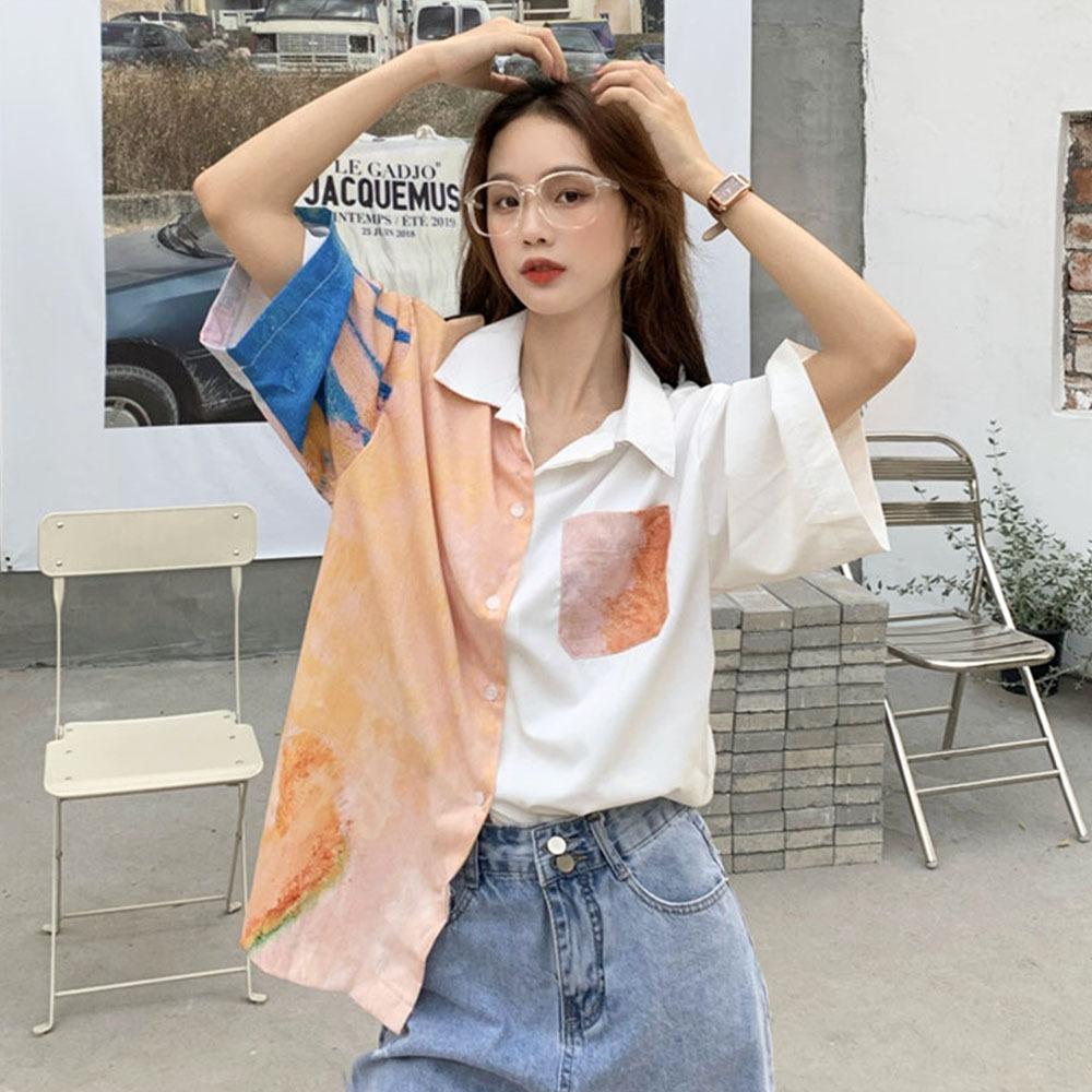 Korean short sleeve shirt discount