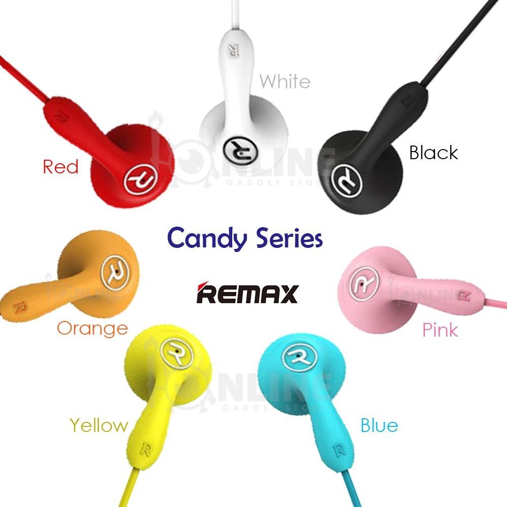 Remax RM-301 Candy Earbuds In-Ear Wired Headphones with Mic 1.2M, Audio ...