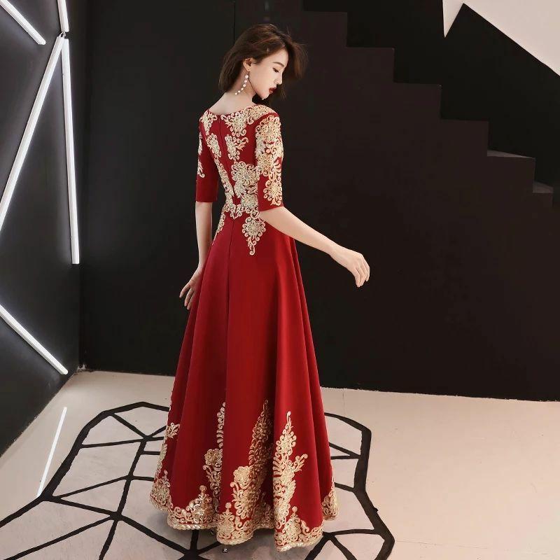 Maroon and discount gold dress