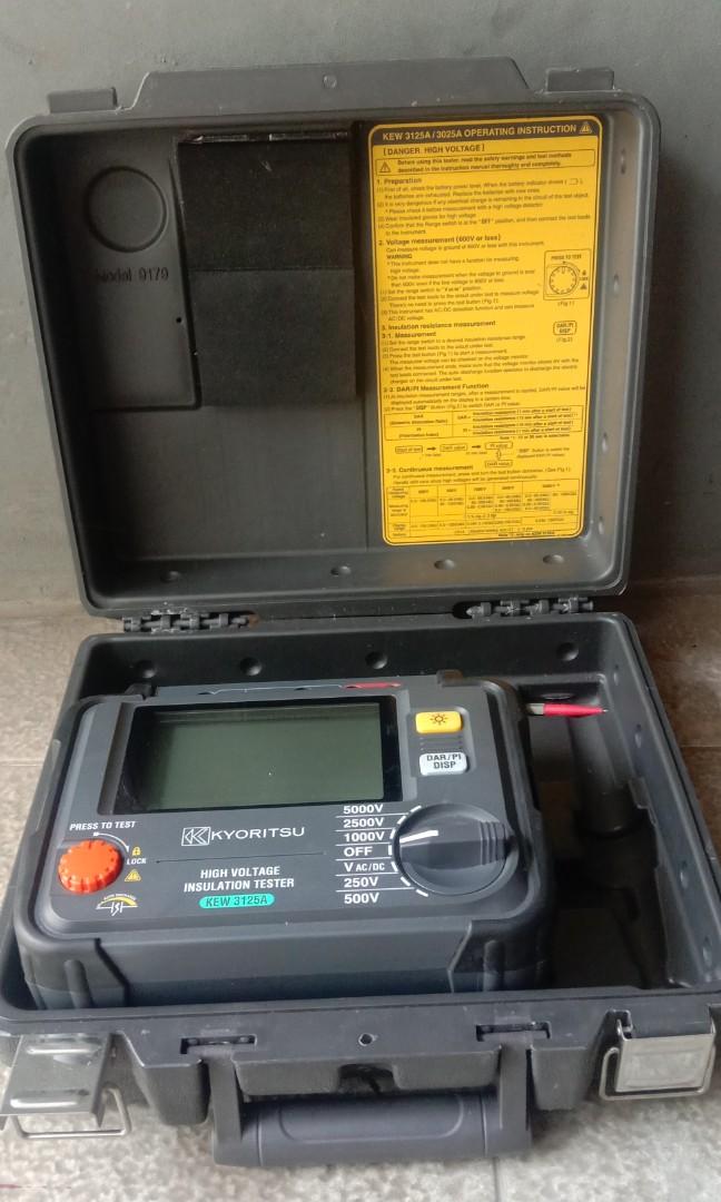 SALE HIGH VOLTAGE INSULATION TESTER (MEGGER) MERK KYORITSU KEW 3125A