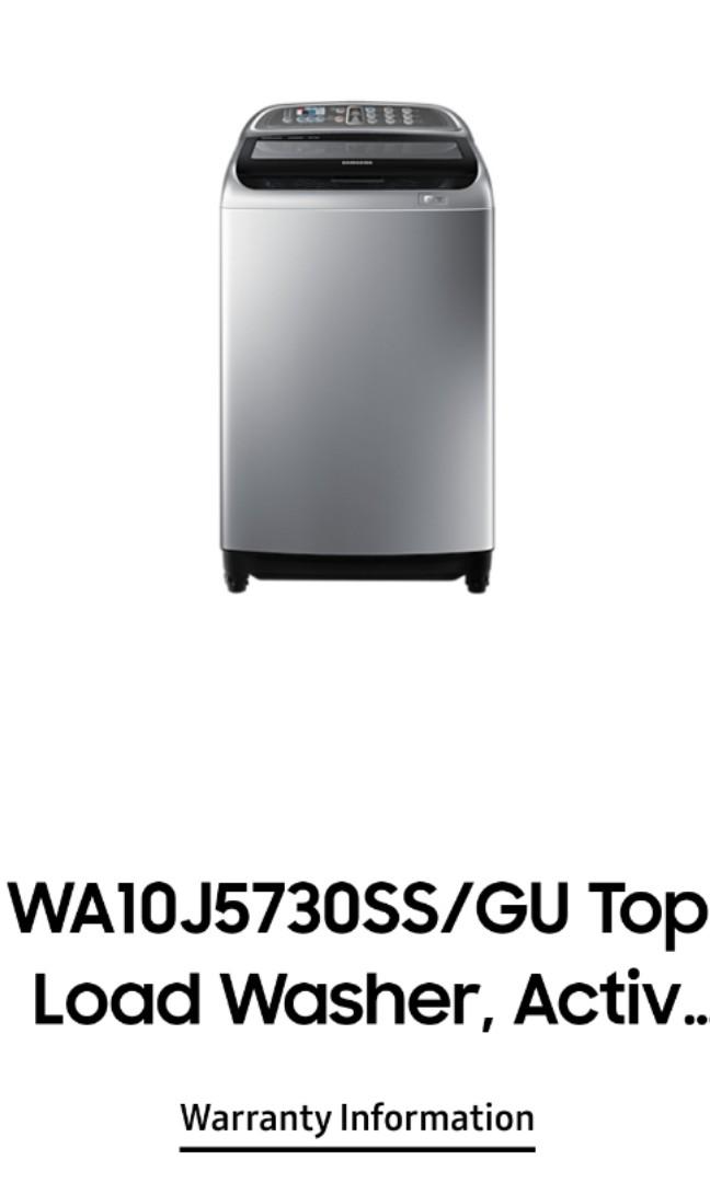 Samsung Washing Machine Activ dualwash 10.0kg Top load, TV & Home