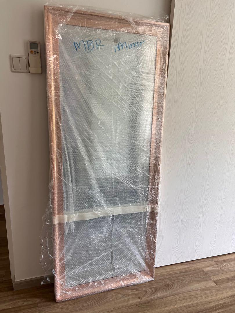 Scarlett FullLength Mirror Rose Gold, Furniture & Home Living, Home