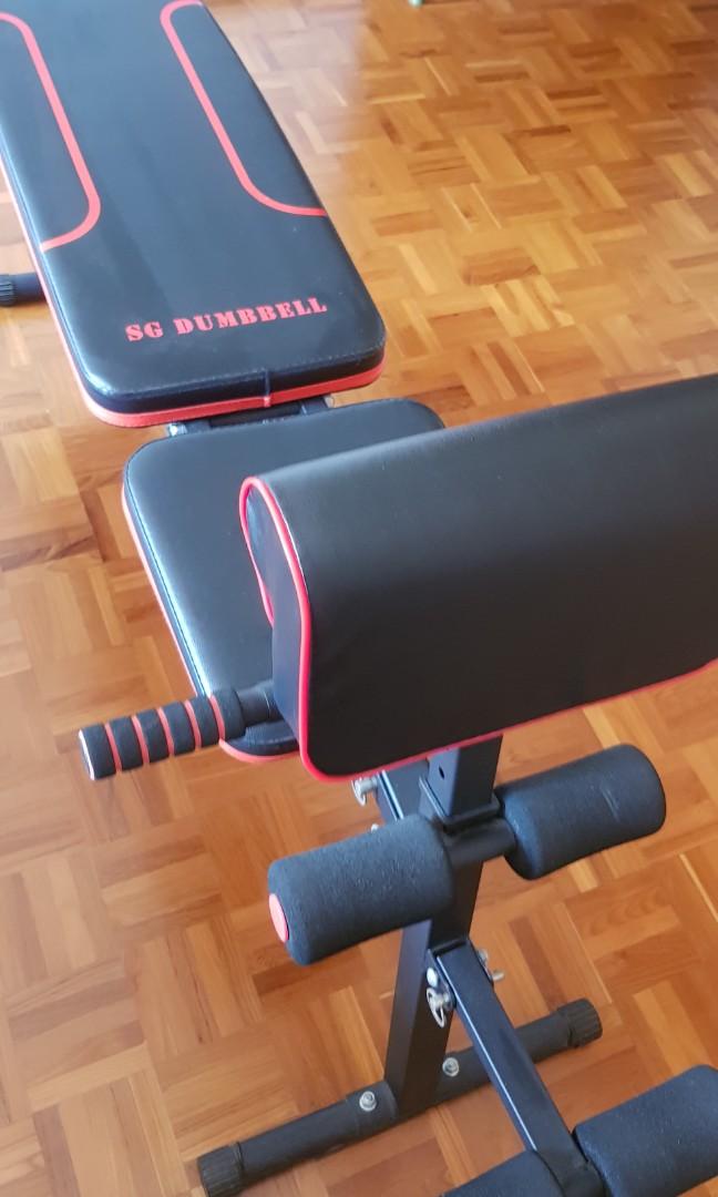 SG Dumbbell Workout Bench for exercise and dumbbell training, Sports