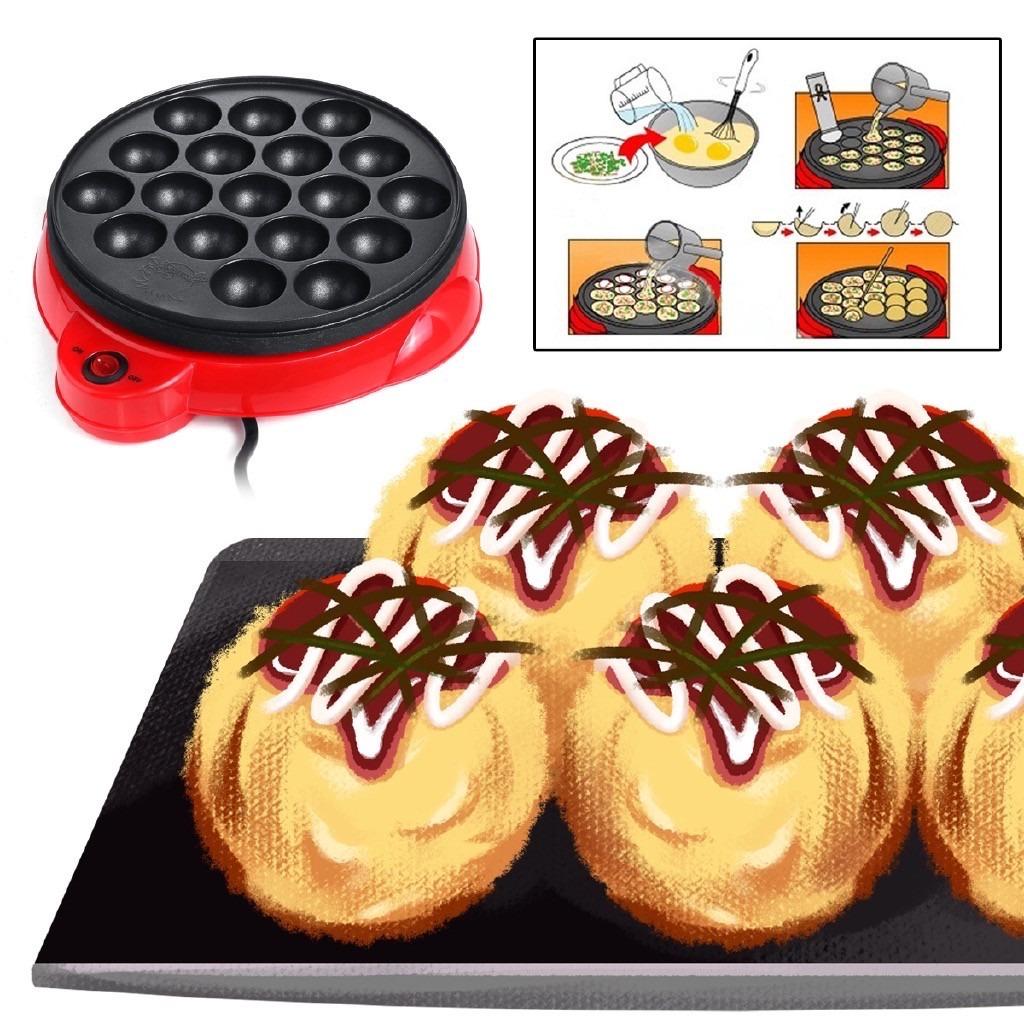 SG Seller 18 Hole Takoyaki Grill Pan Electric Octopus Ball Maker Stove