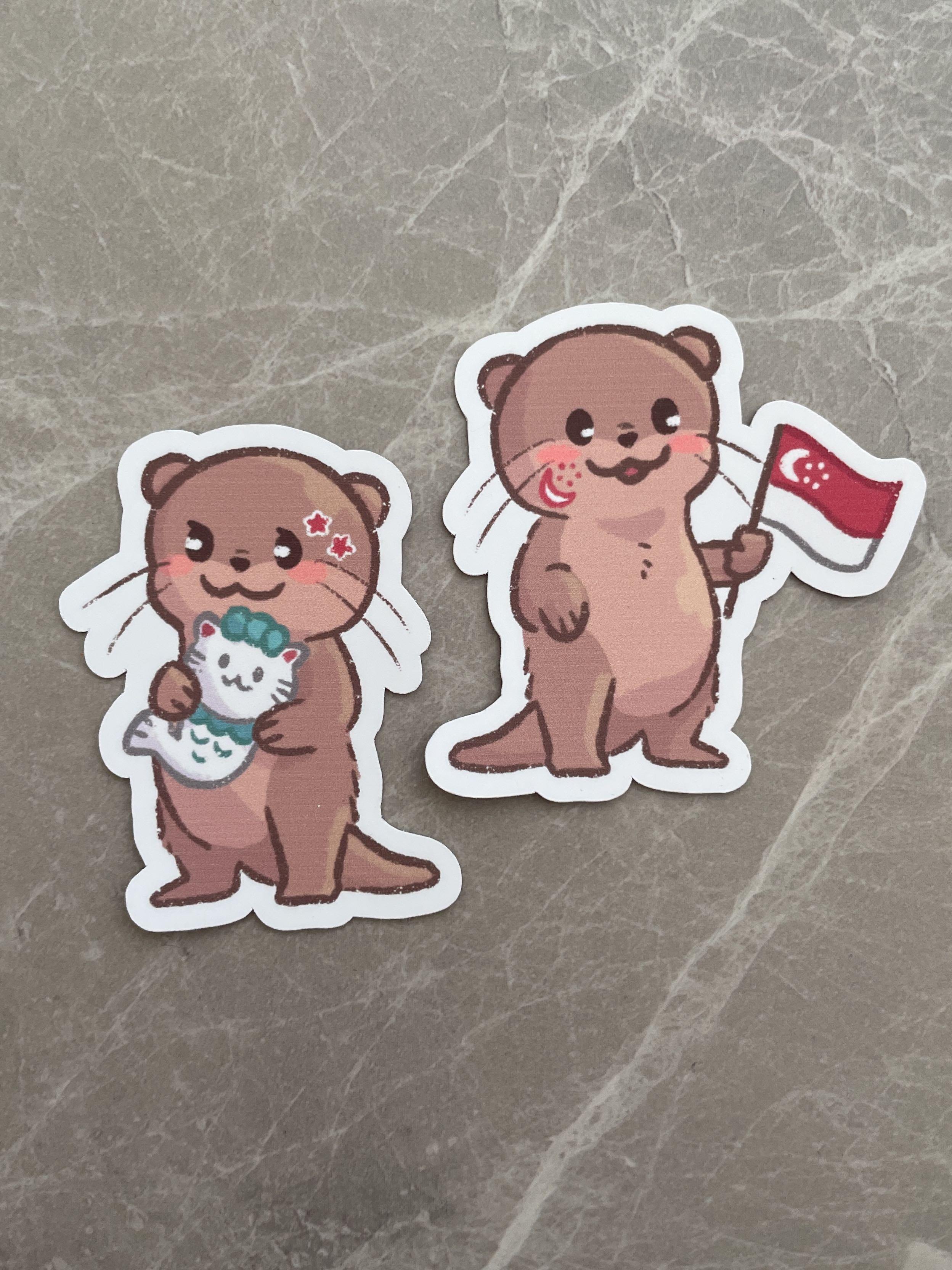 Singapore NDP Otter Stickers