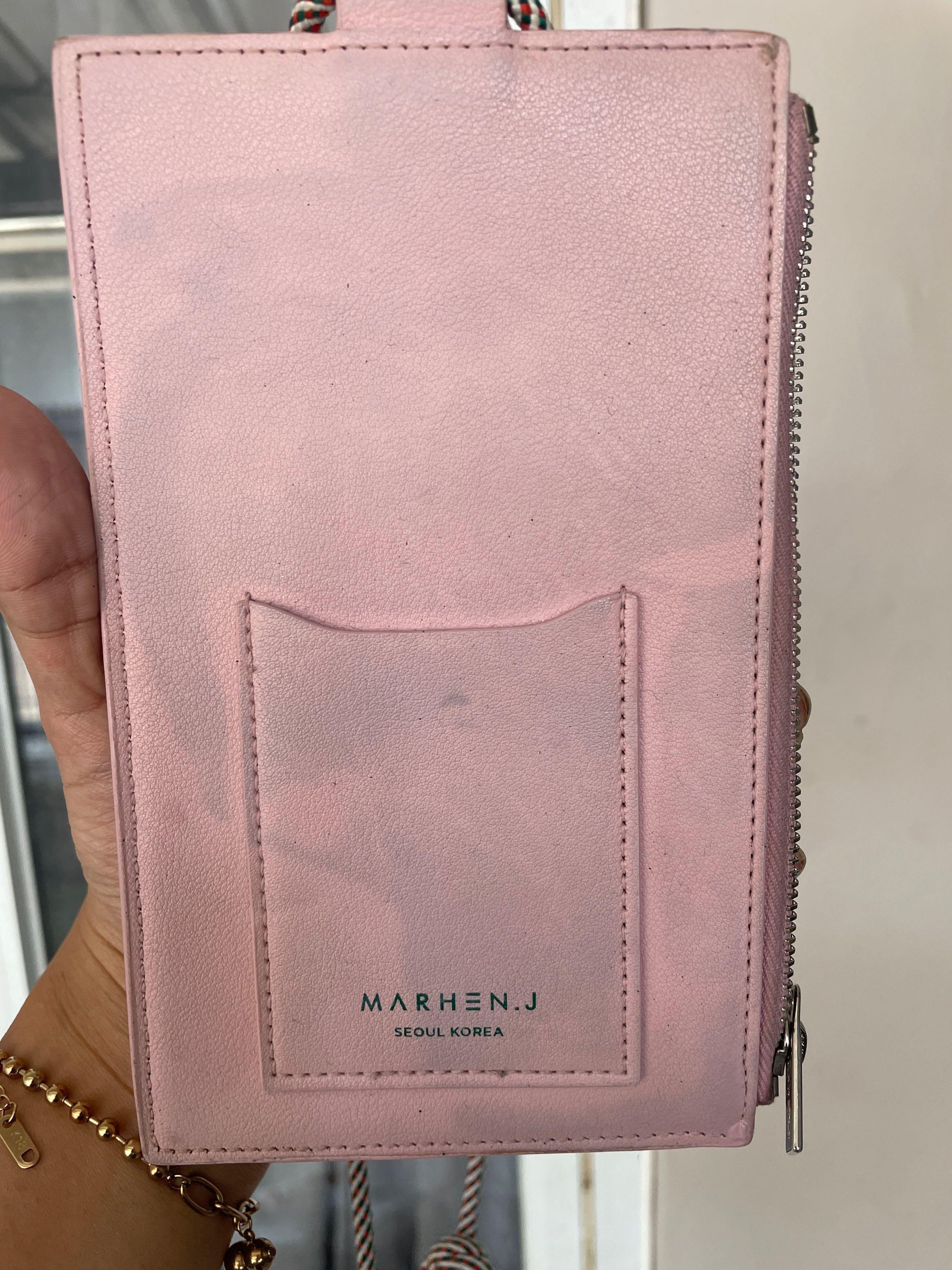 Sling Bag Marhen J Lolly bag Pink ; Tas lolly marhen J ; Tas Brand Korea ; tas Kulit warna pink